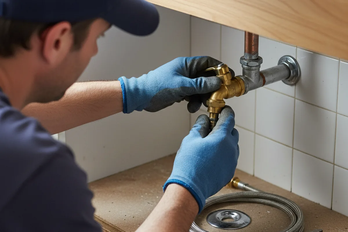 Shutoff valve and fitting work during Emergency Plumbing in Minnesota City
